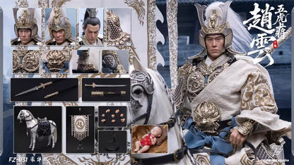 Three Kingdoms FZ Art Studio Five Great Generals Zhao Yun Zhao Zilong FZ030 FZ031 1/6 Licensed Action Figure
