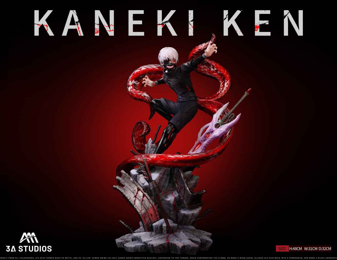 Tokyo Ghoul 3A Studio Kaneki Ken 1/6 Resin Statue