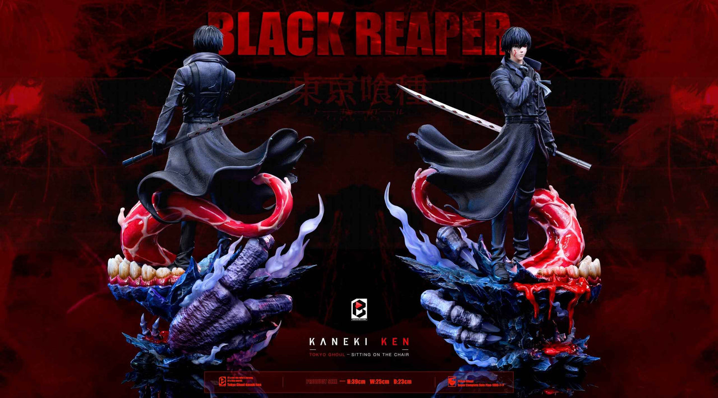 Tokyo Ghoul Black and White BW Studio Black Reaper Ken Kaneki Resin Statue