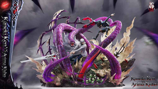 Tokyo Ghoul Black Goat Studio Kaneki Ken Vs Arima Kisho Resin Statue