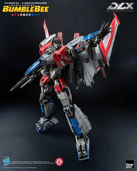 Transformers Threezero Bumblebee DLX Starscream 3Z09430W0 Licensed Action Figure