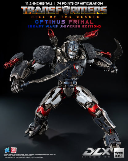 Transformers Threezero Rise of the Beasts DLX Optimus Primal 3Z08850W0 Licensed Action Figure