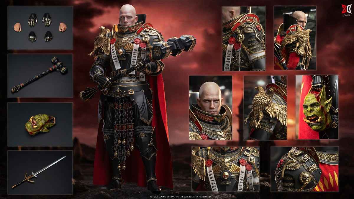 Warhammer 4000 Z-ONE Studio Alloy Imperial Inquisitor Martyr Leonard Z1-001 1/6 Licensed Action Figure