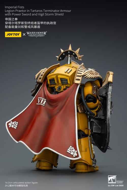 Warhammer Series JOYTOY Imperial Fist Praetor in Tartaros Terminator Armor JT03295 1/18 Licensed Action Figure