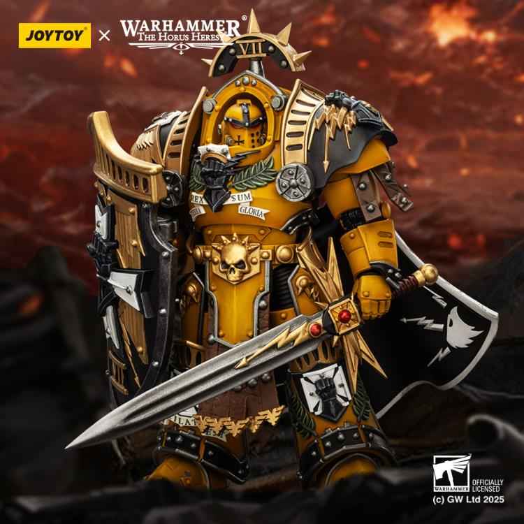 Warhammer Series JOYTOY Imperial Fist Praetor in Tartaros Terminator Armor JT03295 1/18 Licensed Action Figure
