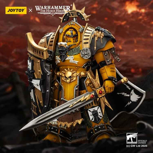 Warhammer Series JOYTOY Imperial Fist Praetor in Tartaros Terminator Armor JT03295 1/18 Licensed Action Figure