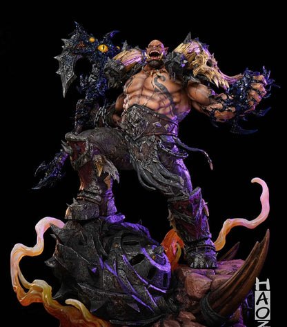 World of Warcraft HAOZI Studio Garrosh Hellscream Resin Statue