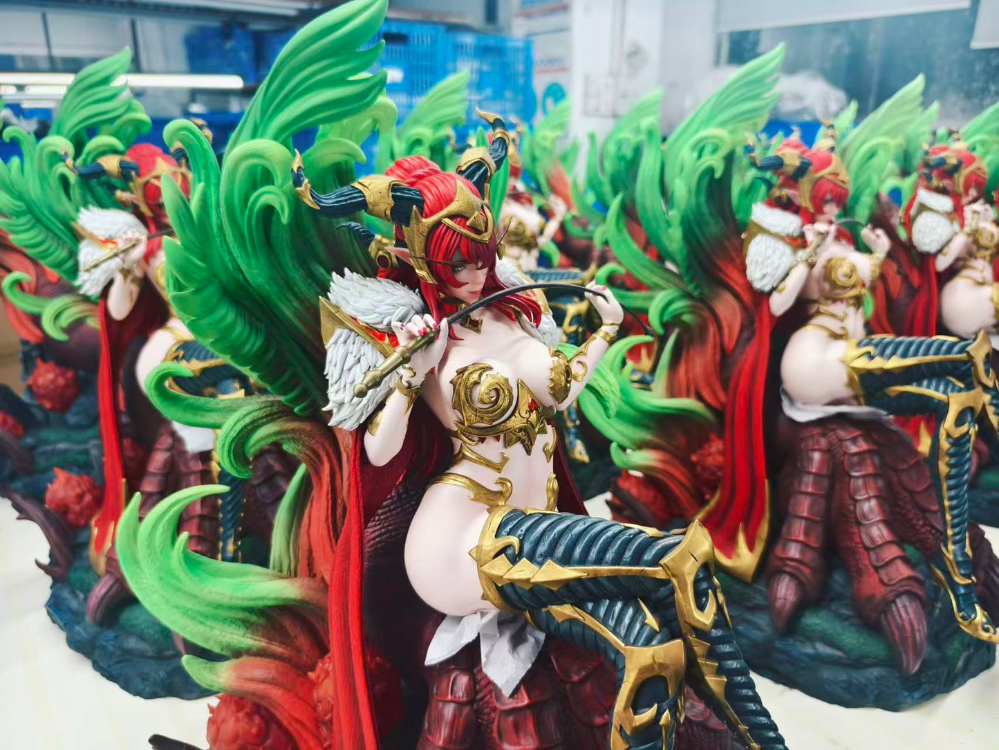 World of Warcraft ~ Windseeker x Awakening Studio ~ Red Dragon Queen Alexstrasza ~  Resin Statue