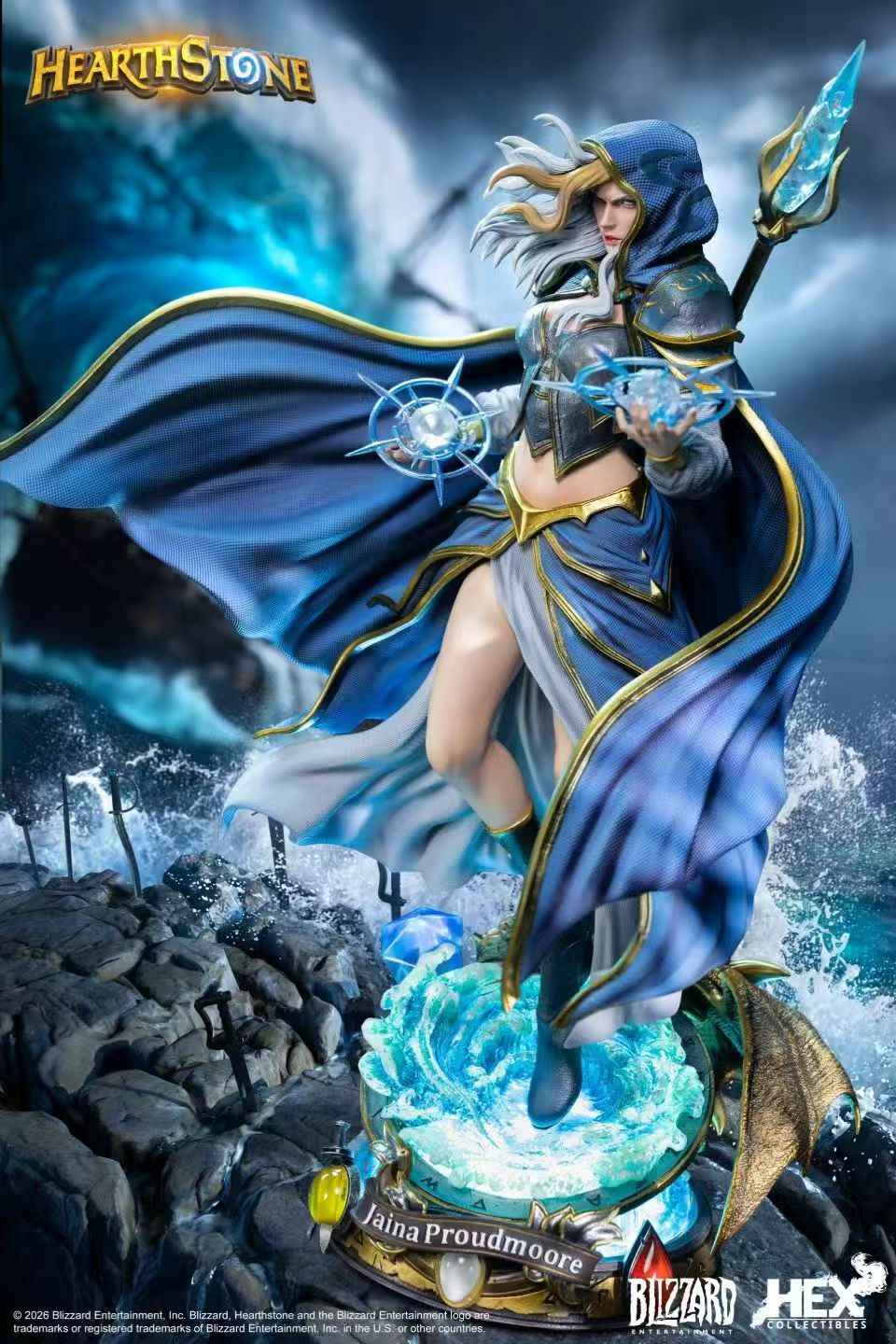 World of Warcraft Blizzard Hearthstone Jaina Proudmoore HEXHS13 1/6 Licensed Resin Statue