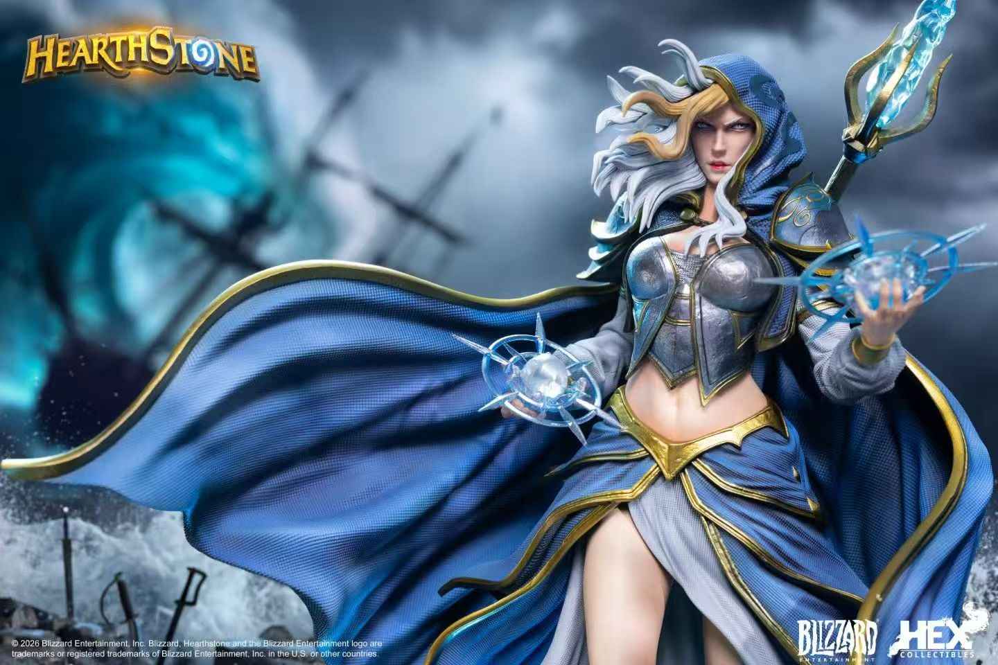 World of Warcraft Blizzard Hearthstone Jaina Proudmoore HEXHS13 1/6 Licensed Resin Statue