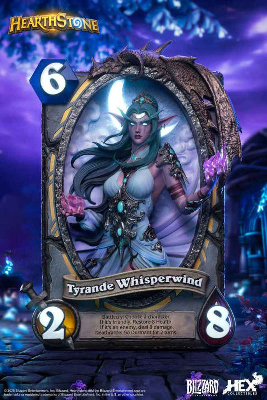 World of Warcraft Blizzard x Hex Collectibles Hearthstone Tyrande Whisperwind Licensed Resin