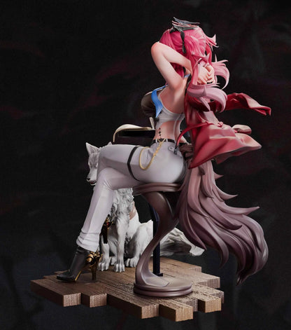 Wuthering Waves Mi Yin Studio Flame Wolf Star in the Cafe Lupa Resin Statue