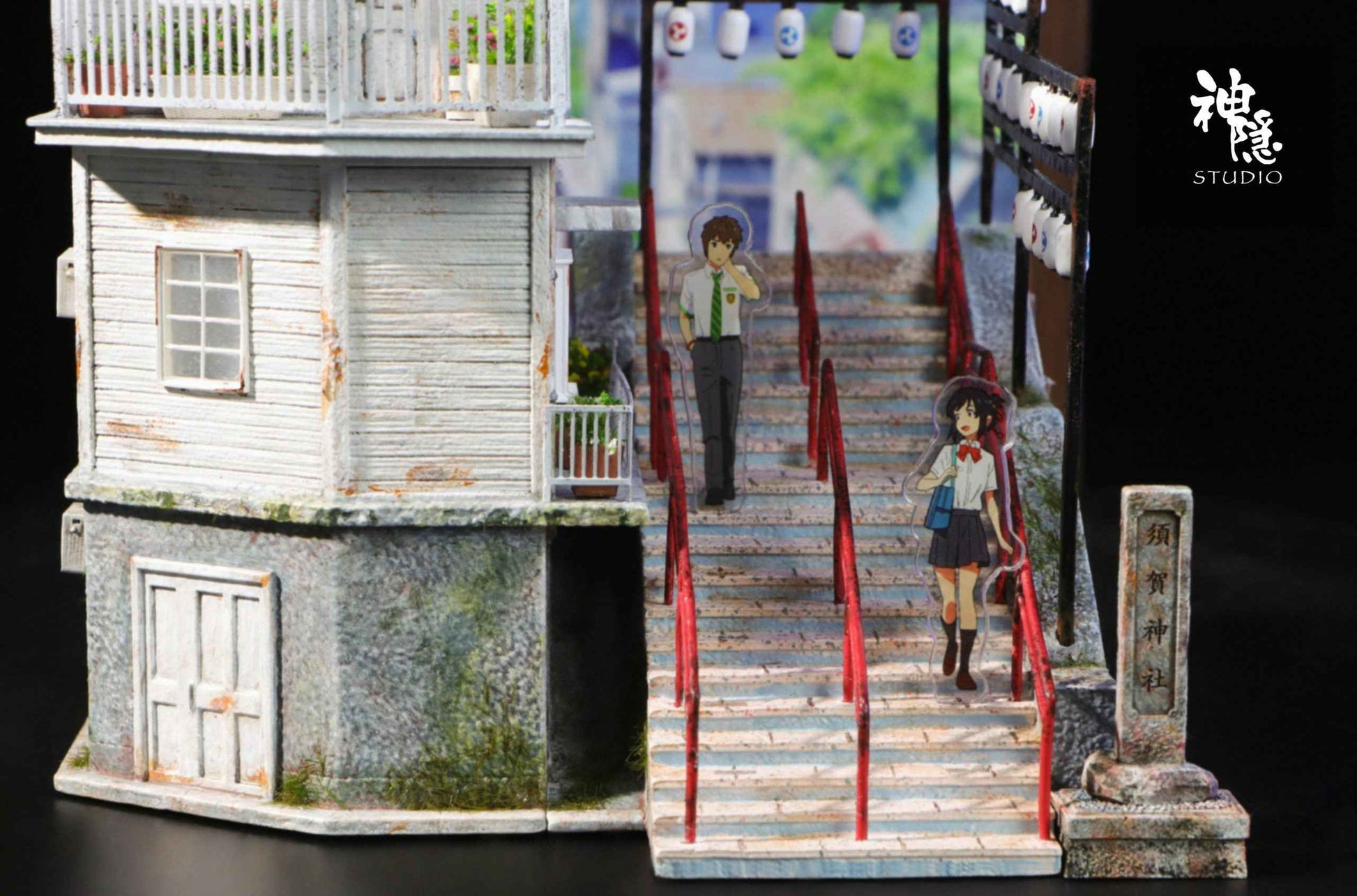 Your Name Shen Yin Studio  Mitsuha Miyamizu & Taki Tachibana Scene Resin Statue