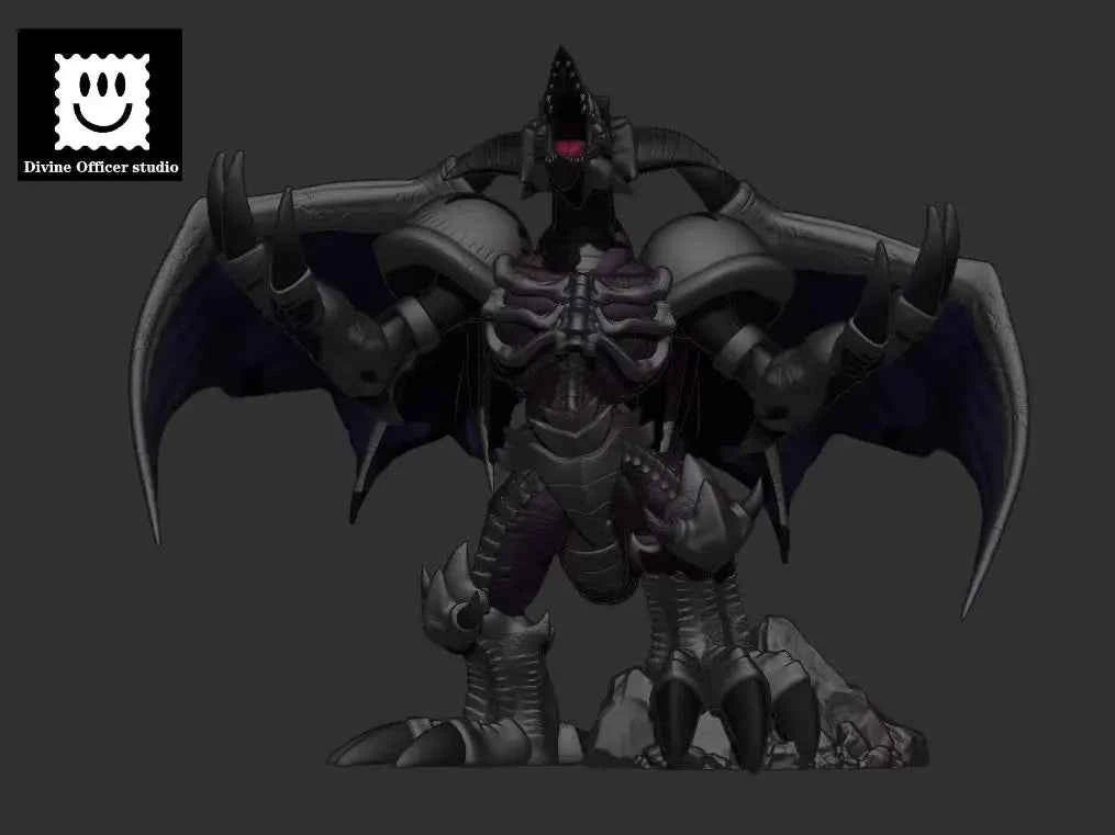 Yu-Gi-Oh Divine Officer Studio Black Skull Dragon Resin Statue