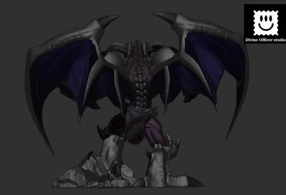 Yu-Gi-Oh Divine Officer Studio Black Skull Dragon Resin Statue