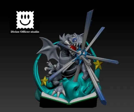 Yu-Gi-Oh Divine Officer Studio Blue-Eyes White Dragon Resin Statue