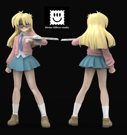 Yu-Gi-Oh Divine Officer Studio Doma Arc Rebecca Hawkins Resin Statue