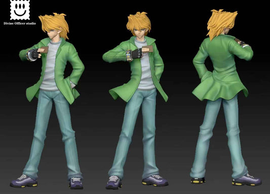 Yu-Gi-Oh Divine Officer Studio Katsuya Jonouchi Joey Wheeler Resin Statue