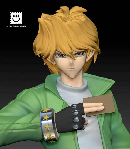 Yu-Gi-Oh Divine Officer Studio Katsuya Jonouchi Joey Wheeler Resin Statue