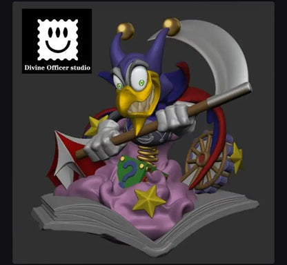 Yu-Gi-Oh Divine Officer Studio Scythe Devil Bird Resin Statue