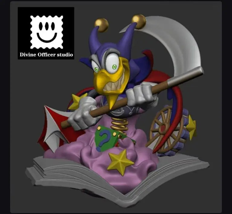 Yu-Gi-Oh Divine Officer Studio Scythe Devil Bird Resin Statue