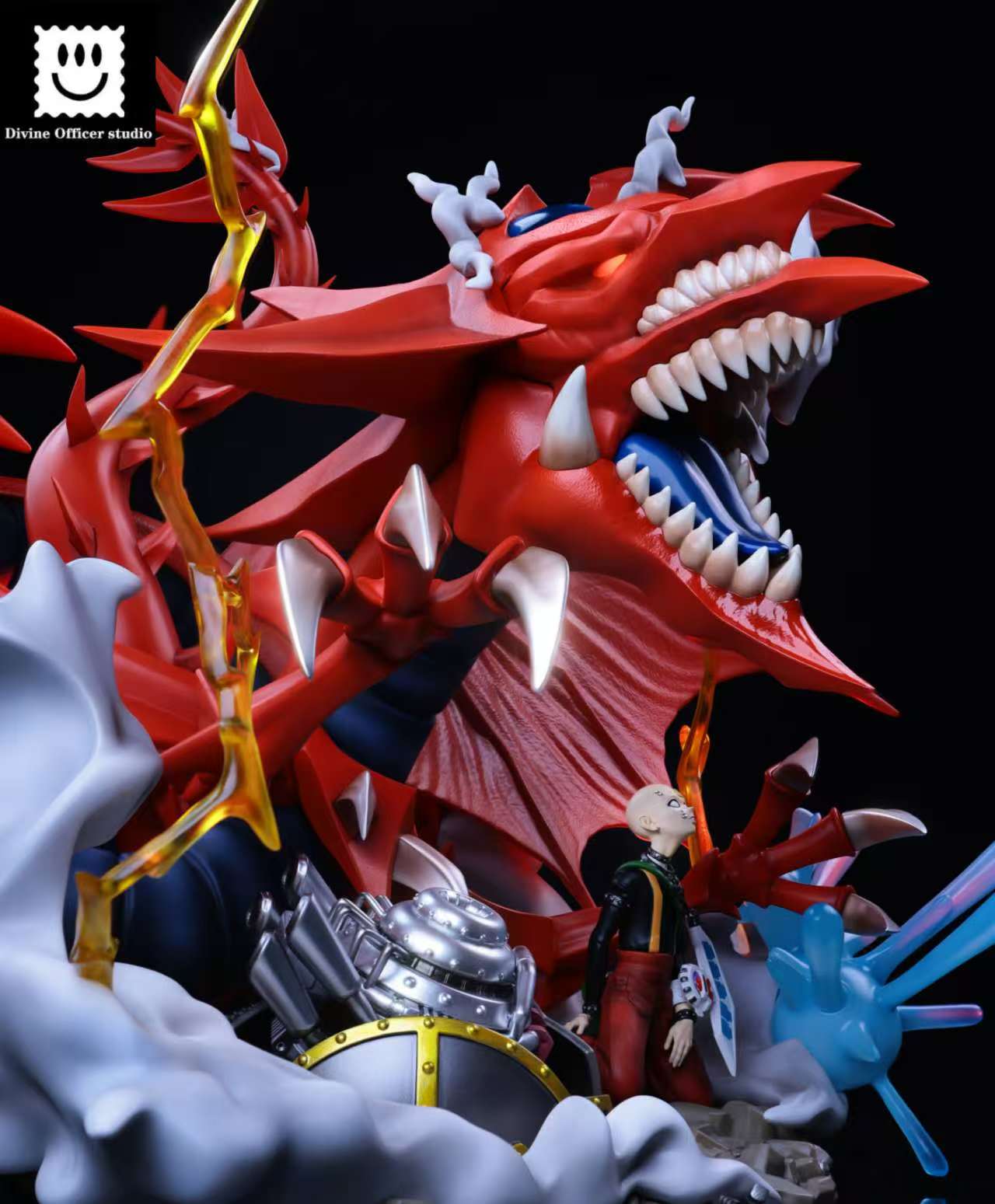 Yu-Gi-Oh! Divine Officer Studio Slifer the Sky Dragon & Silent Doll Resin Statue