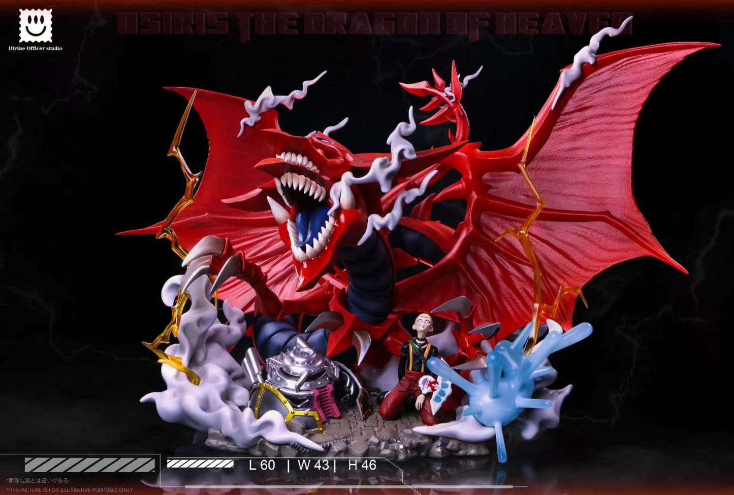 Yu-Gi-Oh! Divine Officer Studio Slifer the Sky Dragon & Silent Doll Resin Statue