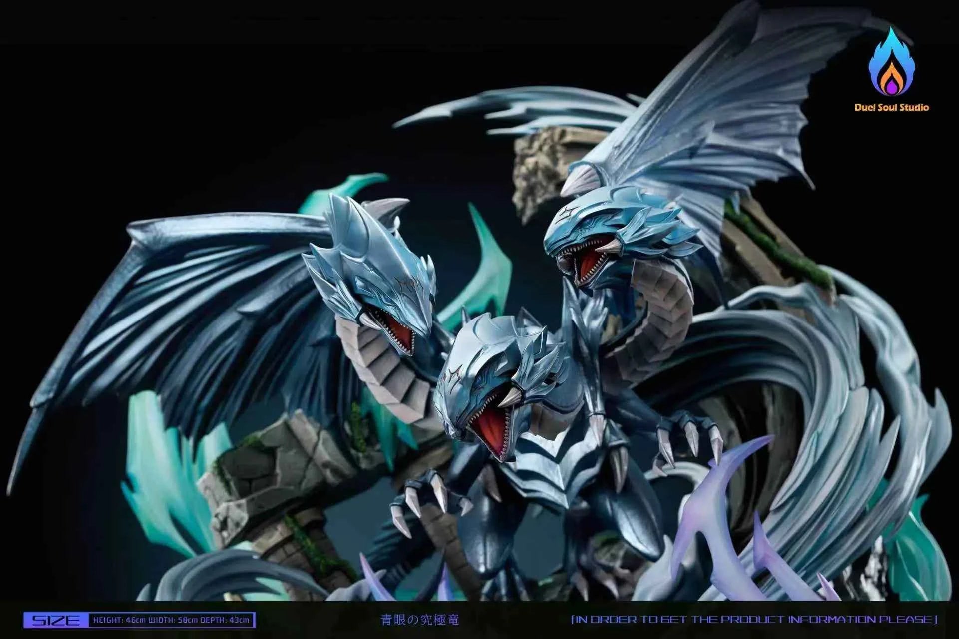 Yu-Gi-Oh! Duel Soul Studio Blue-Eyes Ultimate Dragon Summoning Resin Statue