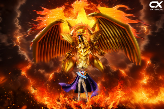 Yu-gi-Oh! CX Studio Marik Ishtar & The Winged Dragon of Ra Resin Statue