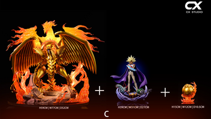 Yu-gi-Oh! CX Studio Marik Ishtar & The Winged Dragon of Ra Resin Statue