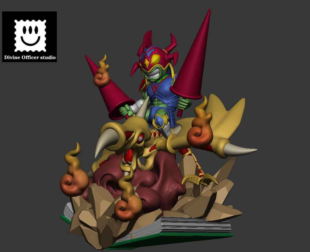 Yu-Gi-Oh! Divine Officer Studio Cartoon Gaia the Dragon Champion Resin Statue
