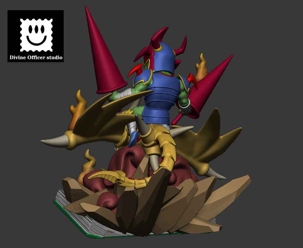Yu-Gi-Oh! Divine Officer Studio Cartoon Gaia the Dragon Champion Resin Statue