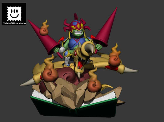 Yu-Gi-Oh! Divine Officer Studio Cartoon Gaia the Dragon Champion Resin Statue