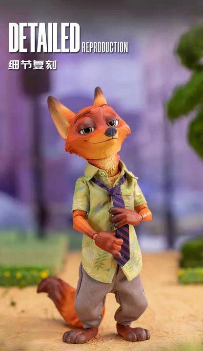 Zootopia GONG Studio Nick Wilde with Judy Hopps Set Licensed Resin Statue