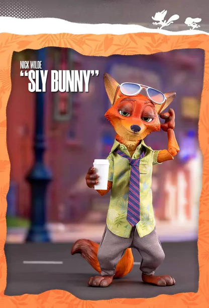 Zootopia GONG Studio Nick Wilde with Judy Hopps Set Licensed Resin Statue