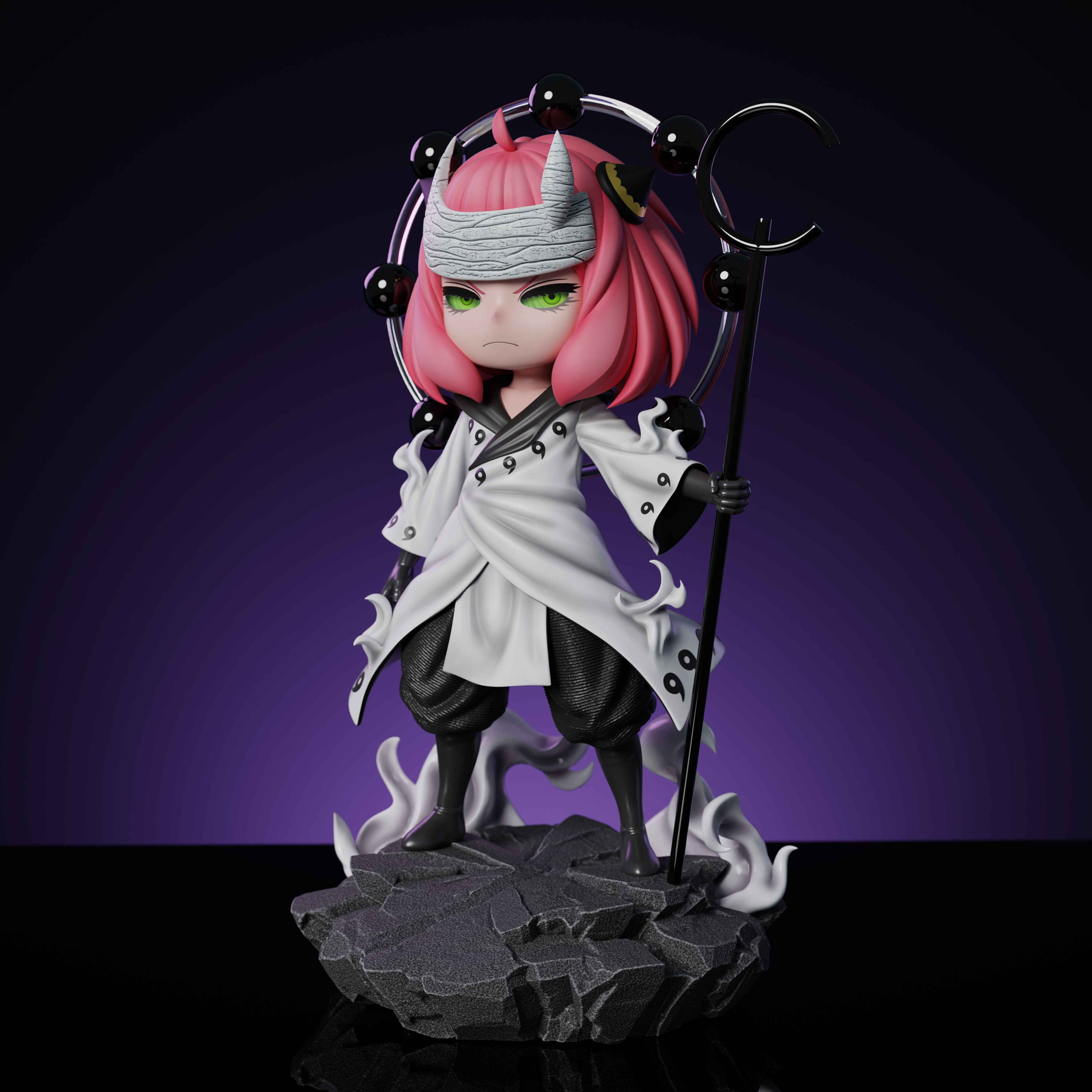 Spy x Family ZH Studio Anya Forger Cosply Hagoromo Otsutsuki Resin Statue
