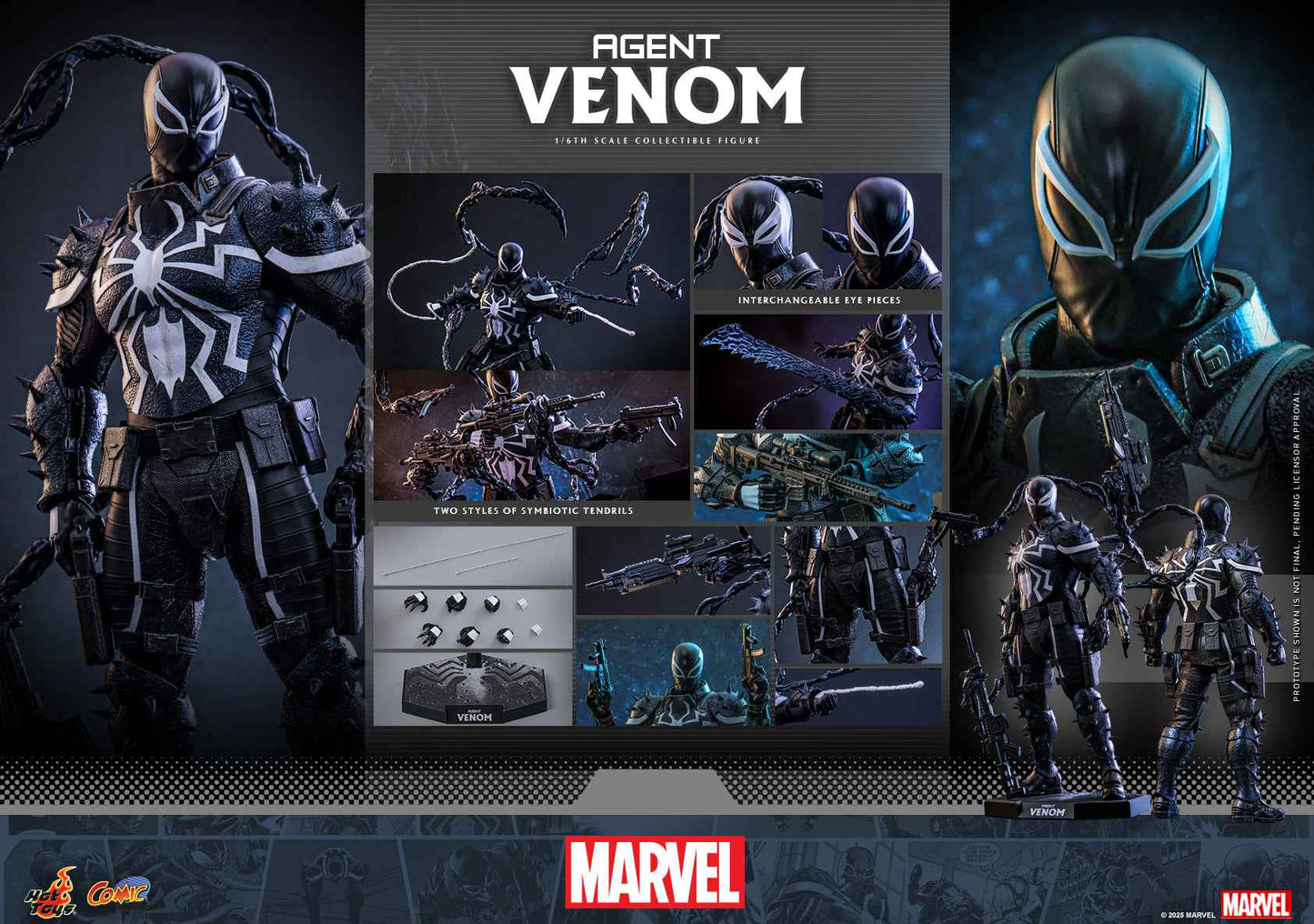 Marvel ~ Hot Toys ~ Agent Venom CMS025 ~ Licensed Action Figure - Santoryu Resins Collectors