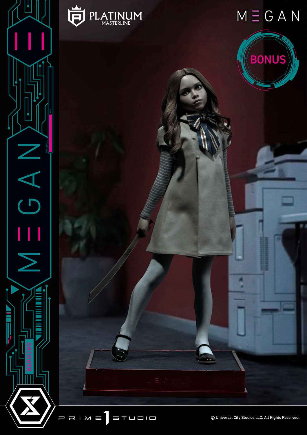 M3GAN ~ Prime 1 Studio ~ Platinum Masterline M3GAN (Film) PLMM3G-01 PLMM3G-01S ~ Licensed Statue
