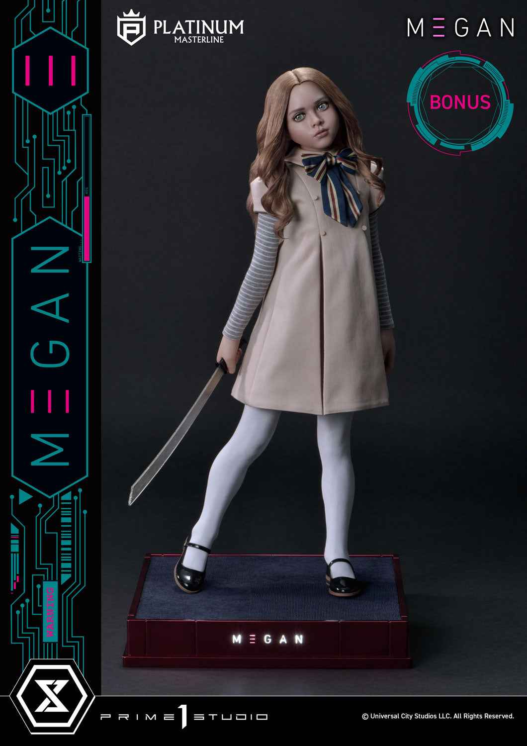 M3GAN ~ Prime 1 Studio ~ Platinum Masterline M3GAN (Film) PLMM3G-01 PLMM3G-01S ~ Licensed Statue