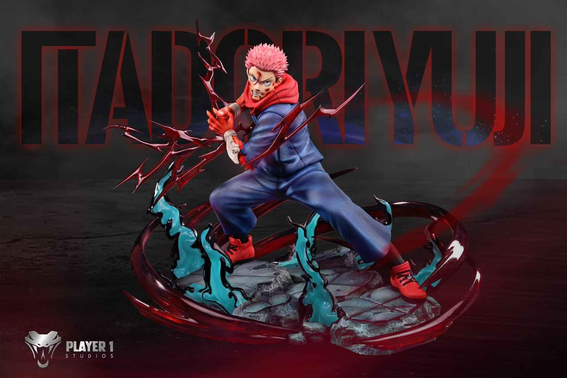 Jujutsu Kaisen Player 1 Studio Yuji Itadori Black Flash Resin Statue