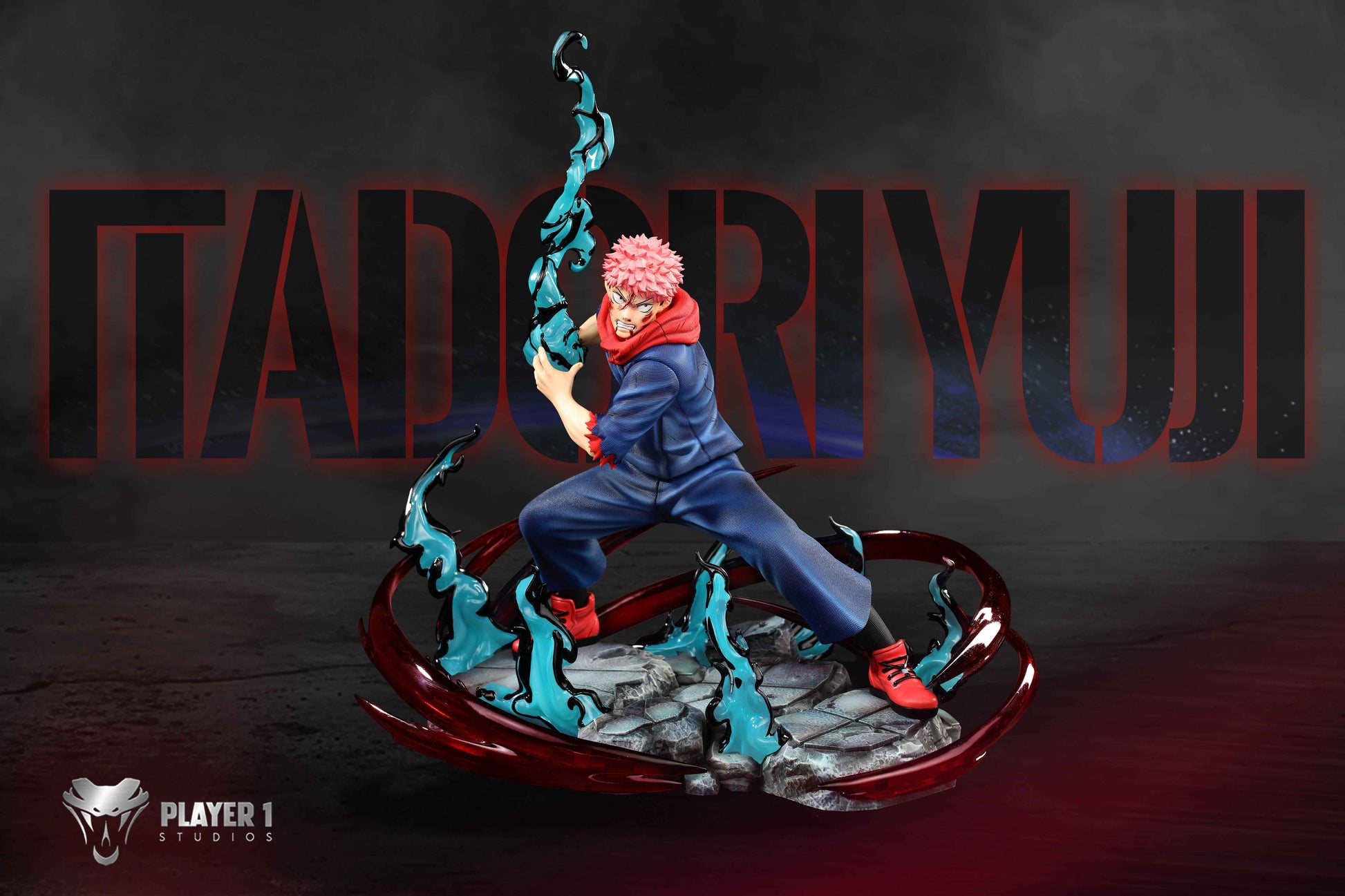 Jujutsu Kaisen Player 1 Studio Yuji Itadori Black Flash Resin Statue