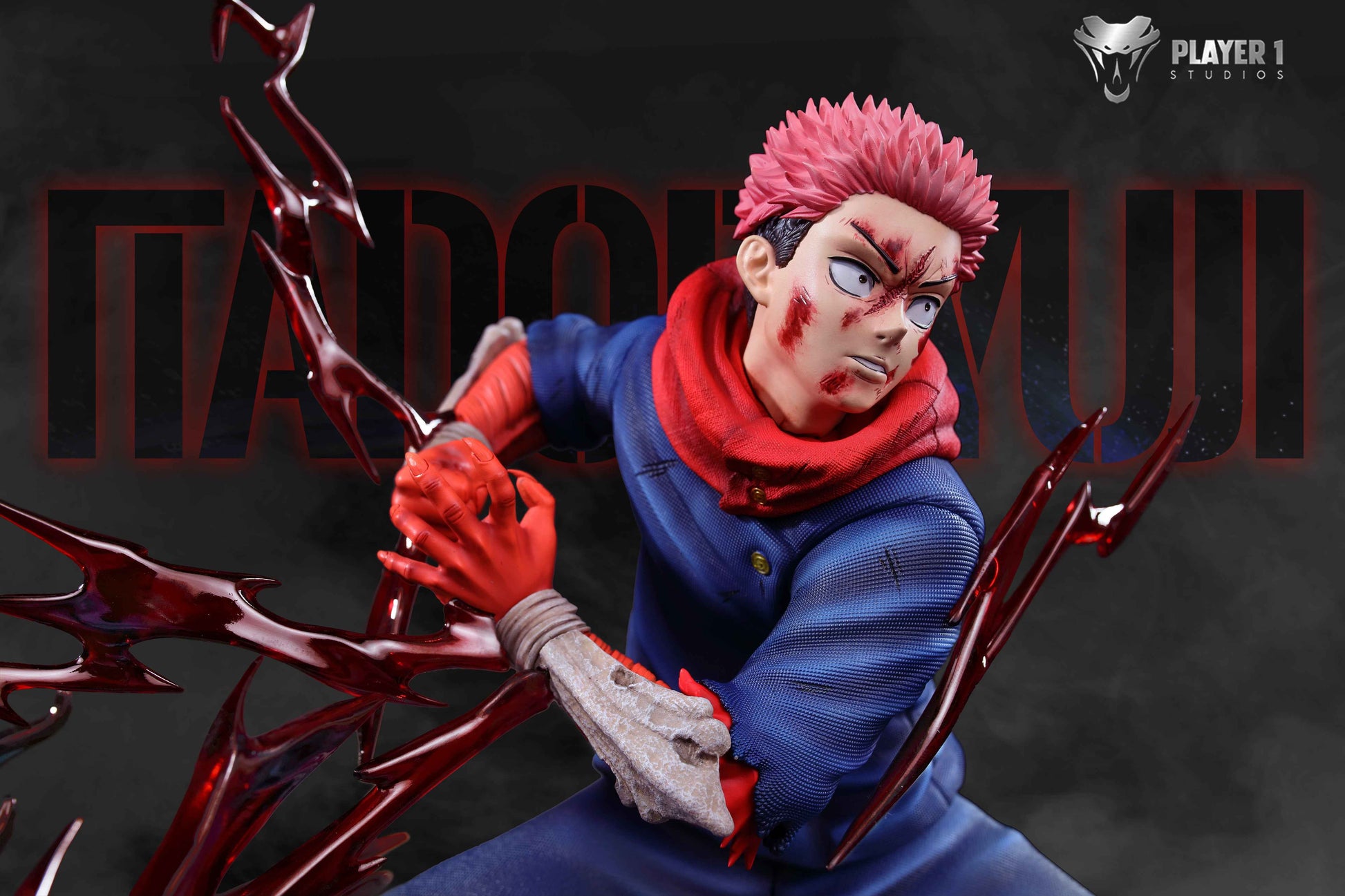 Jujutsu Kaisen Player 1 Studio Yuji Itadori Black Flash Resin Statue