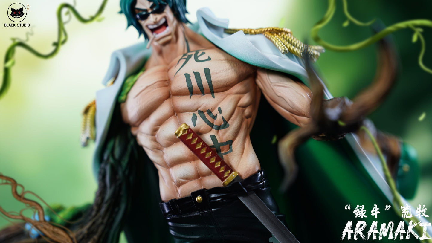 One Piece Black Studio Aramaki Ryokugyu Green Bull Resin Statue