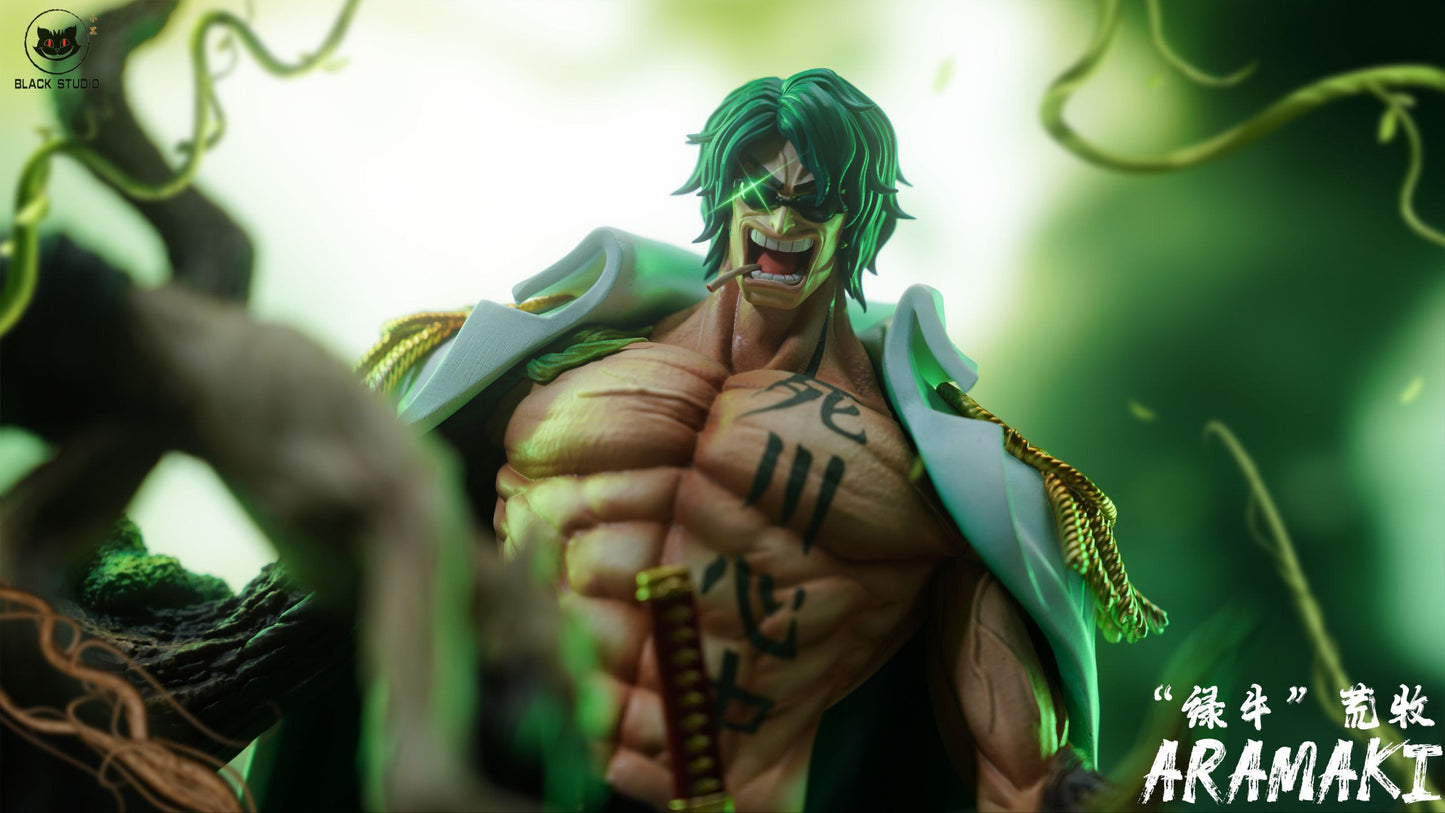 One Piece Black Studio Aramaki Ryokugyu Green Bull Resin Statue