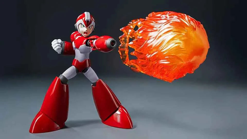 Mega Man Threezero X MDLX Rising Flame Edition Rockman EXE 3Z05760A0 Licensed Action Figure