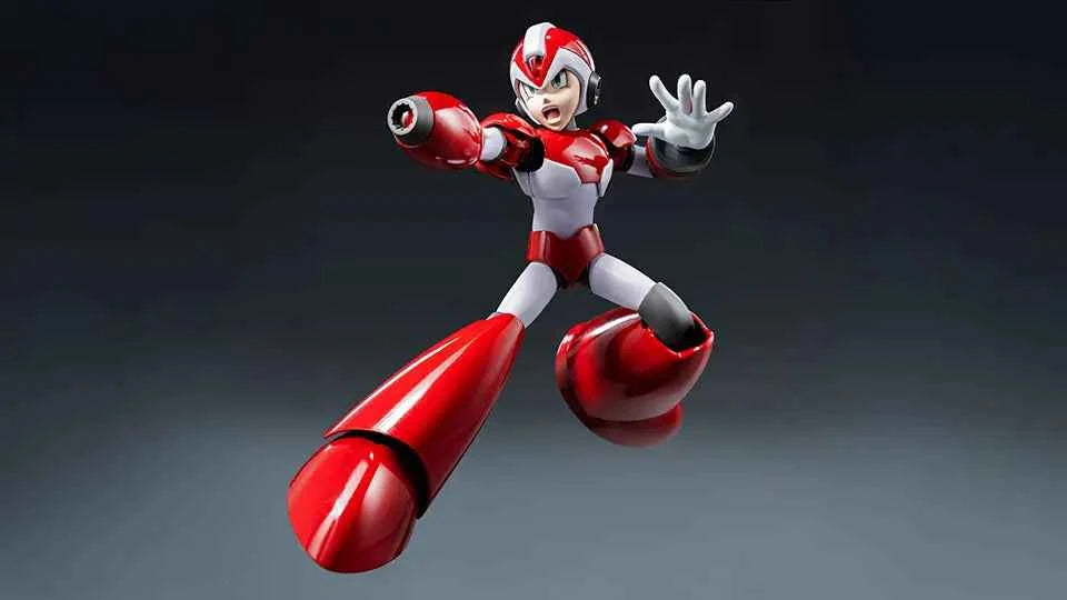 Mega Man Threezero X MDLX Rising Flame Edition Rockman EXE 3Z05760A0 Licensed Action Figure