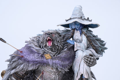 Elden Ring Bonfire Studio Ranni & Blaidd the Half Wolf Wolf and Lunar Princess Resin Statue