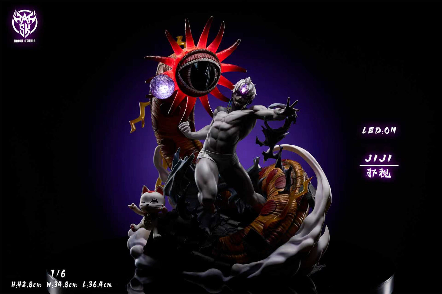 Dandadan Mask Studio Evil Eyed Jin Enjoji Resin Statue