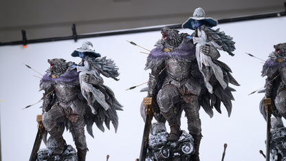 Elden Ring Bonfire Studio Ranni & Blaidd the Half Wolf Wolf and Lunar Princess Resin Statue