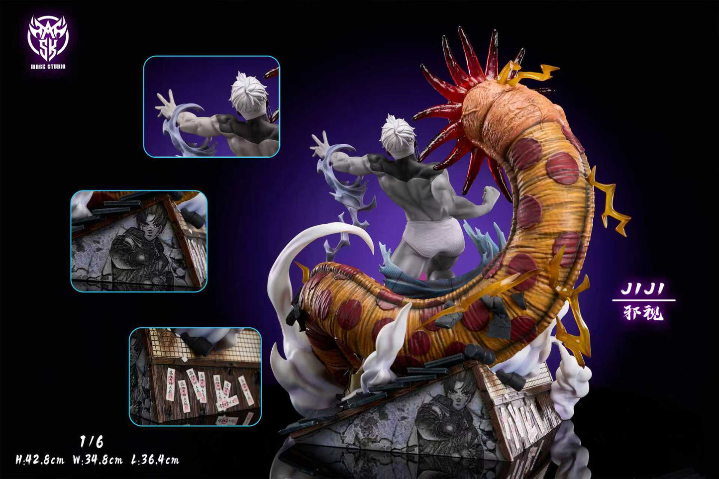 Dandadan Mask Studio Evil Eyed Jin Enjoji Resin Statue